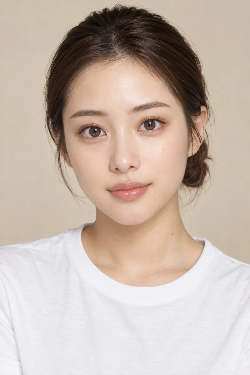 丸い大きな目の生成例