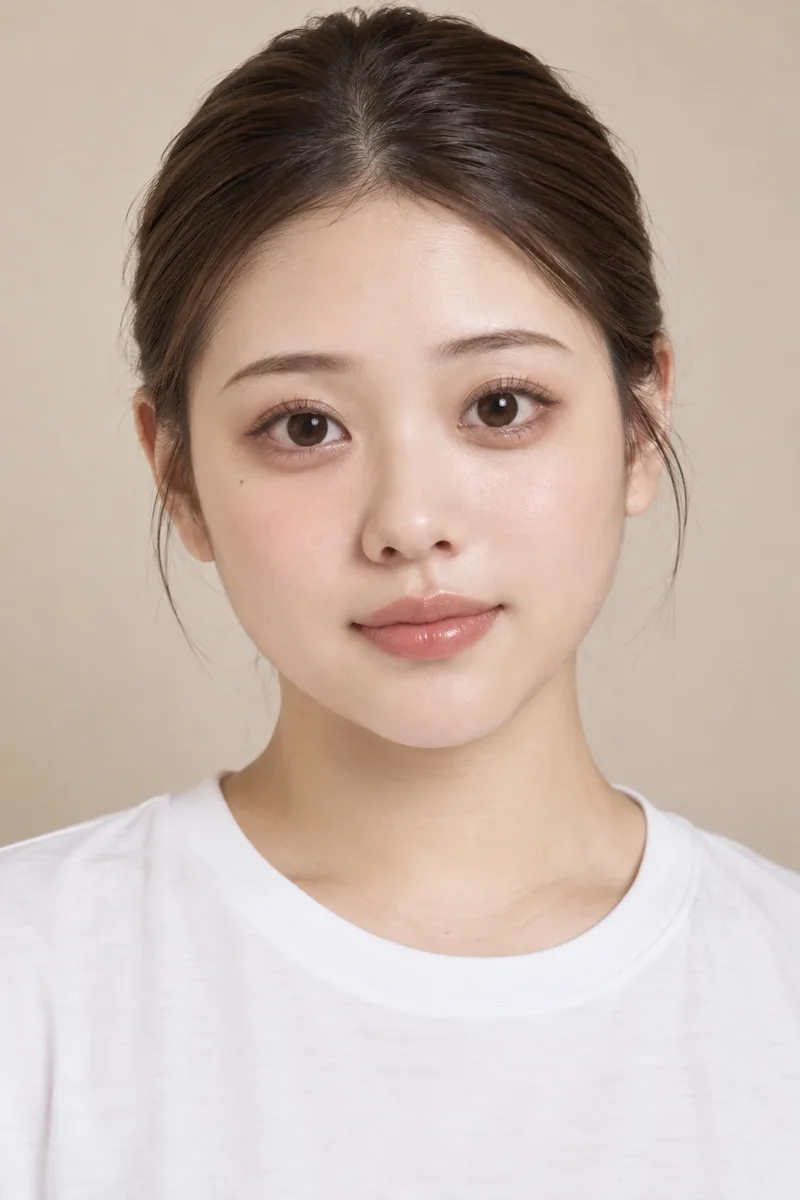 たぬき顔の生成例