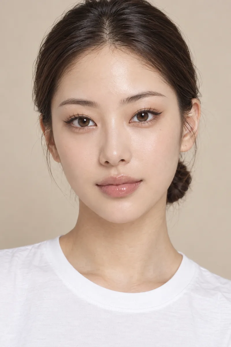 upturned eyes, cat-eye shape with the outer corners of the eyes clearly lifted higher than the inner cornersで生成した例（2枚目）