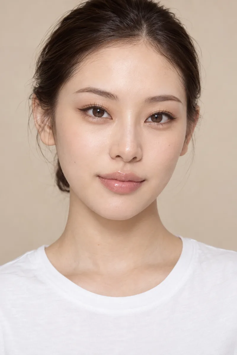 upturned eyes, cat-eye shape with the outer corners of the eyes clearly lifted higher than the inner cornersで生成した例（4枚目）