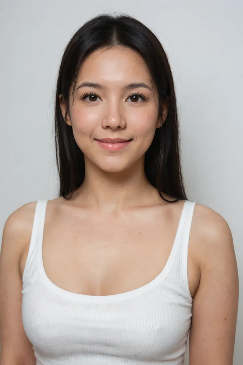 iNiverse Mix Real XL で日本人の女性を頼んだ1枚。素朴な顔立ち