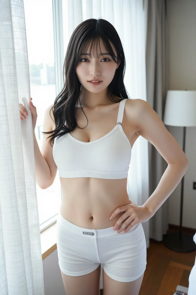 matching bra and shorts setで生成した例（2枚目）