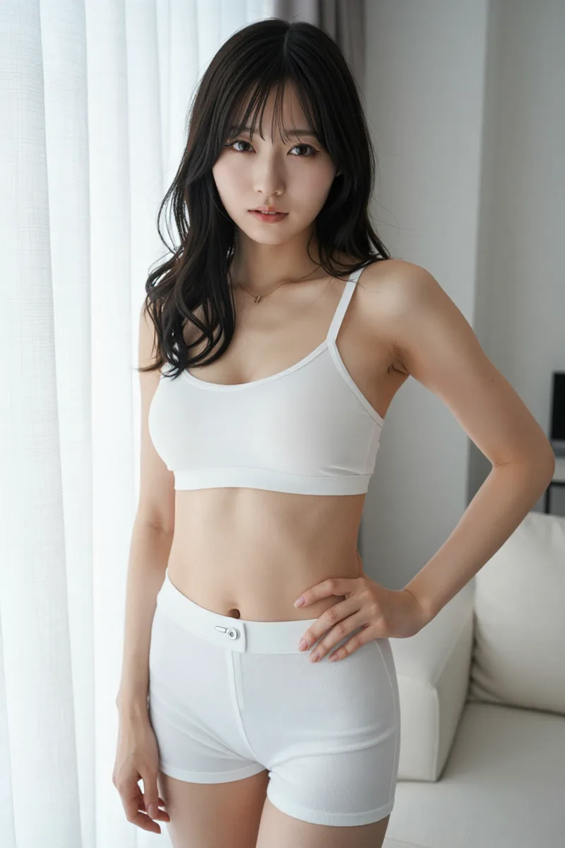 matching bra and shorts setで生成した例（3枚目）