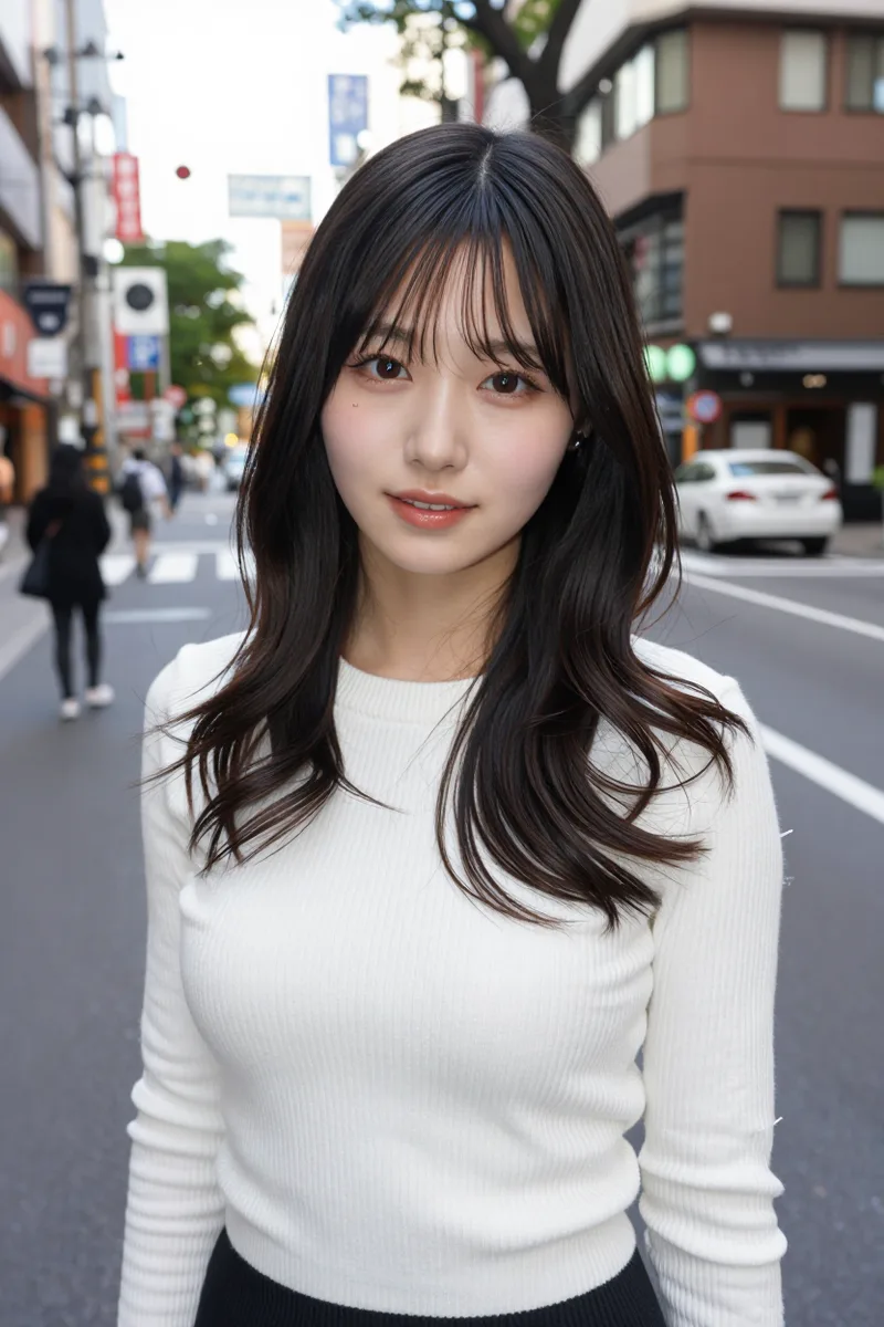 「パイスラ」と日本語で頼んでComfyUIで作った例（3枚目）