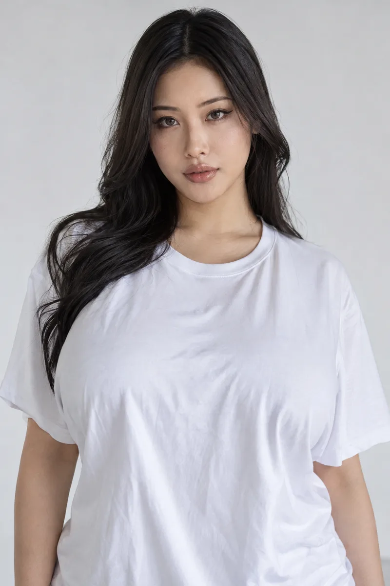 ゆったりした T シャツの生成例