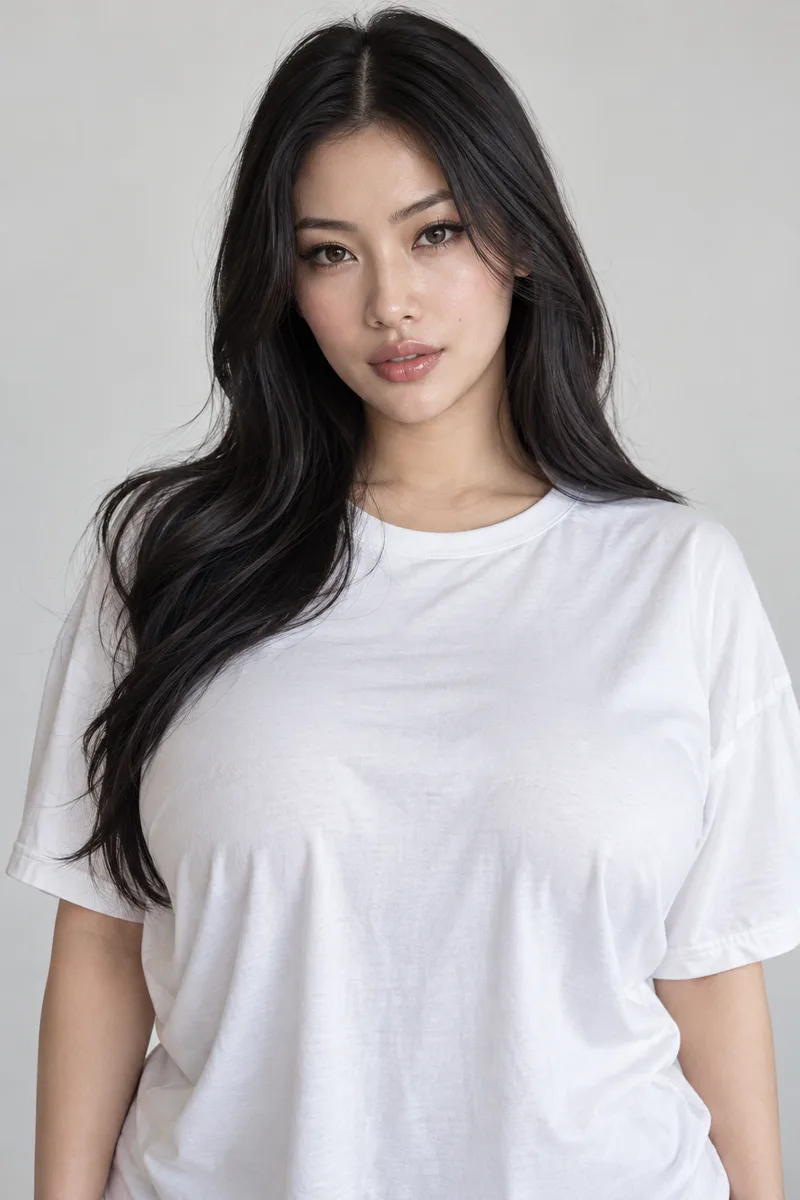 ChatGPTでTシャツをふくらませるほどの大きな胸と書いた例（3枚目）
