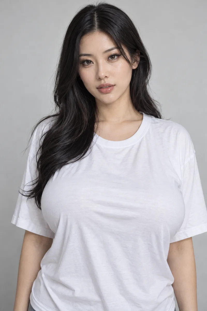 ChatGPTでTシャツをふくらませるほどの大きな胸と書いた例（4枚目）