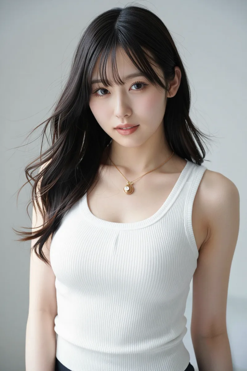 ComfyUIでhuge breastsと書いた例（1枚目）