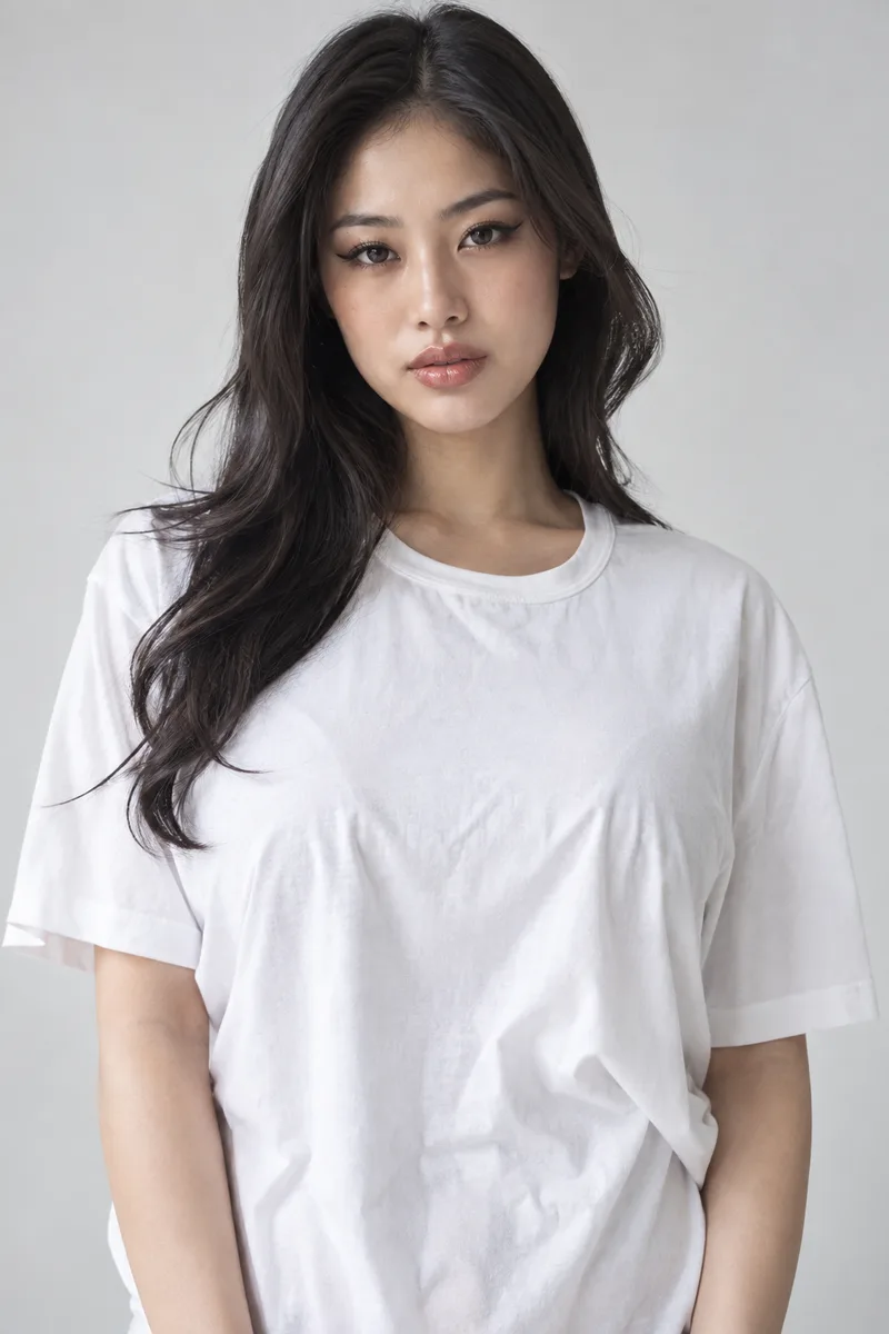 ChatGPTでゆったりしたTシャツにlarge bustと書いた例（2枚目）