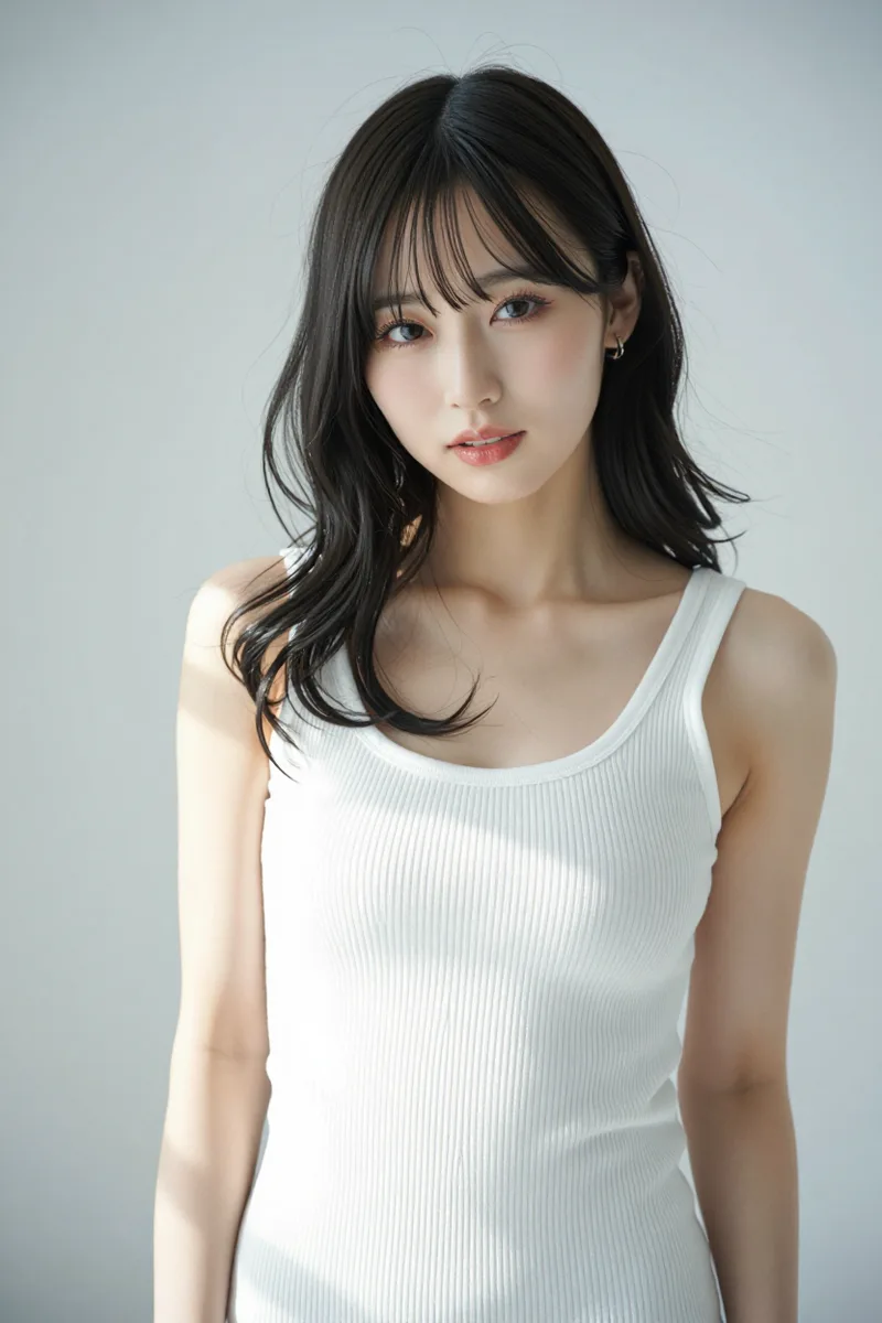 ComfyUIで少年のような平らな胸と書いた例（4枚目）