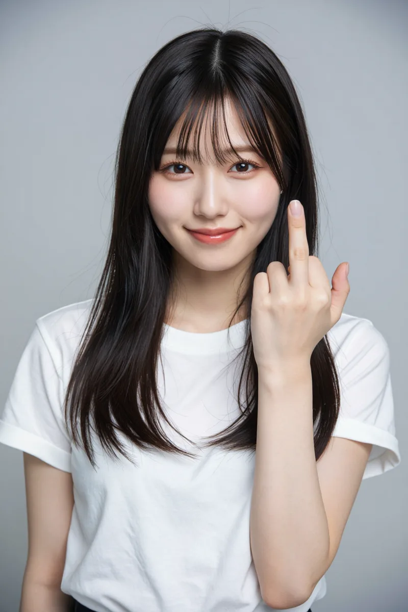 パンチのこぶしから中指を立てると書いた例（ComfyUI・3回目）（3枚目）