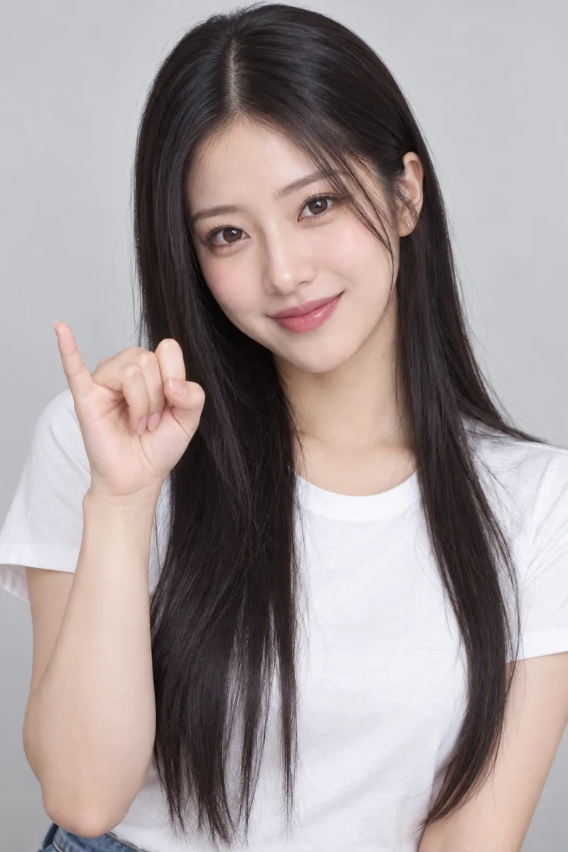 holding out her pinky finger for a pinky promiseで生成した例（3枚目）