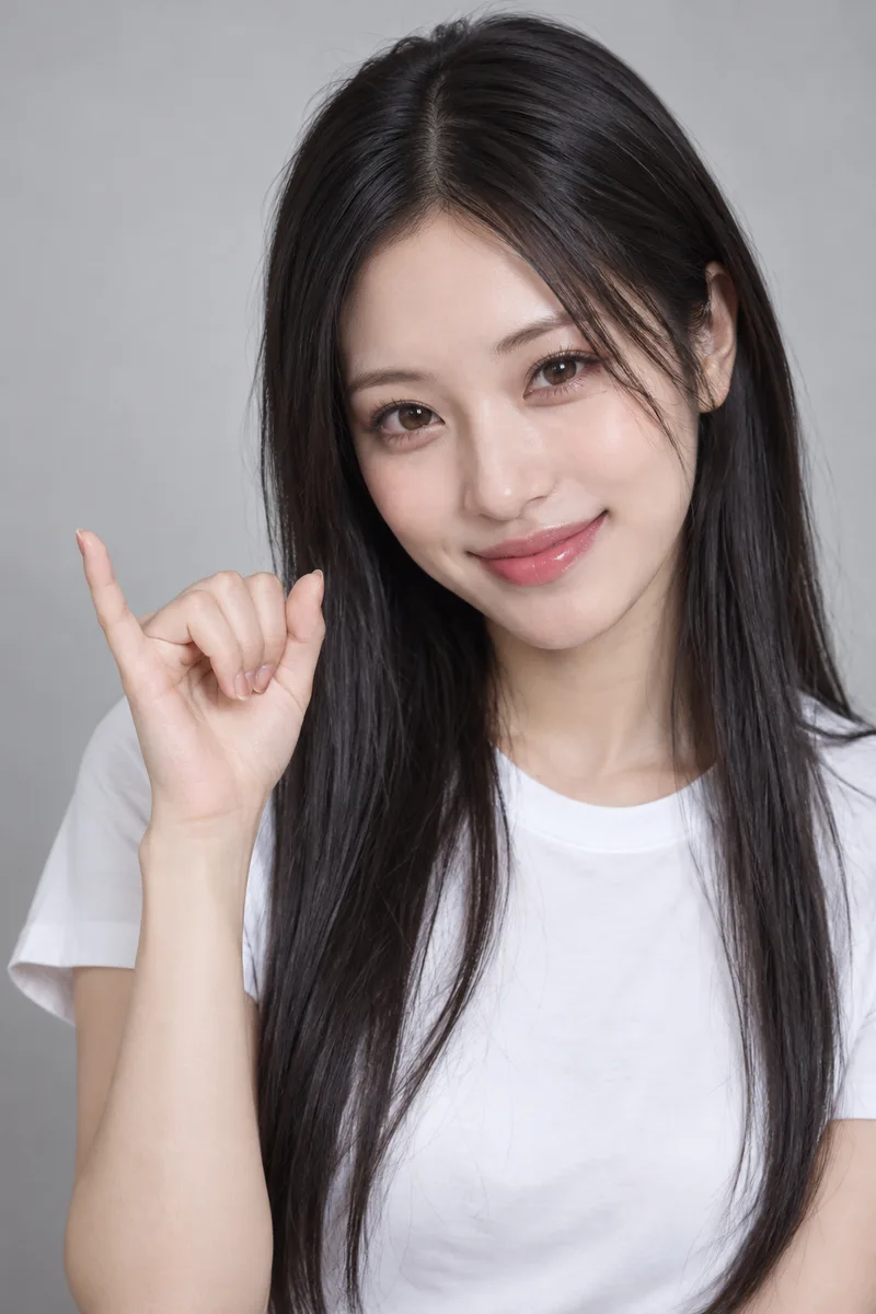 holding out her pinky finger for a pinky promiseで生成した例（4枚目）