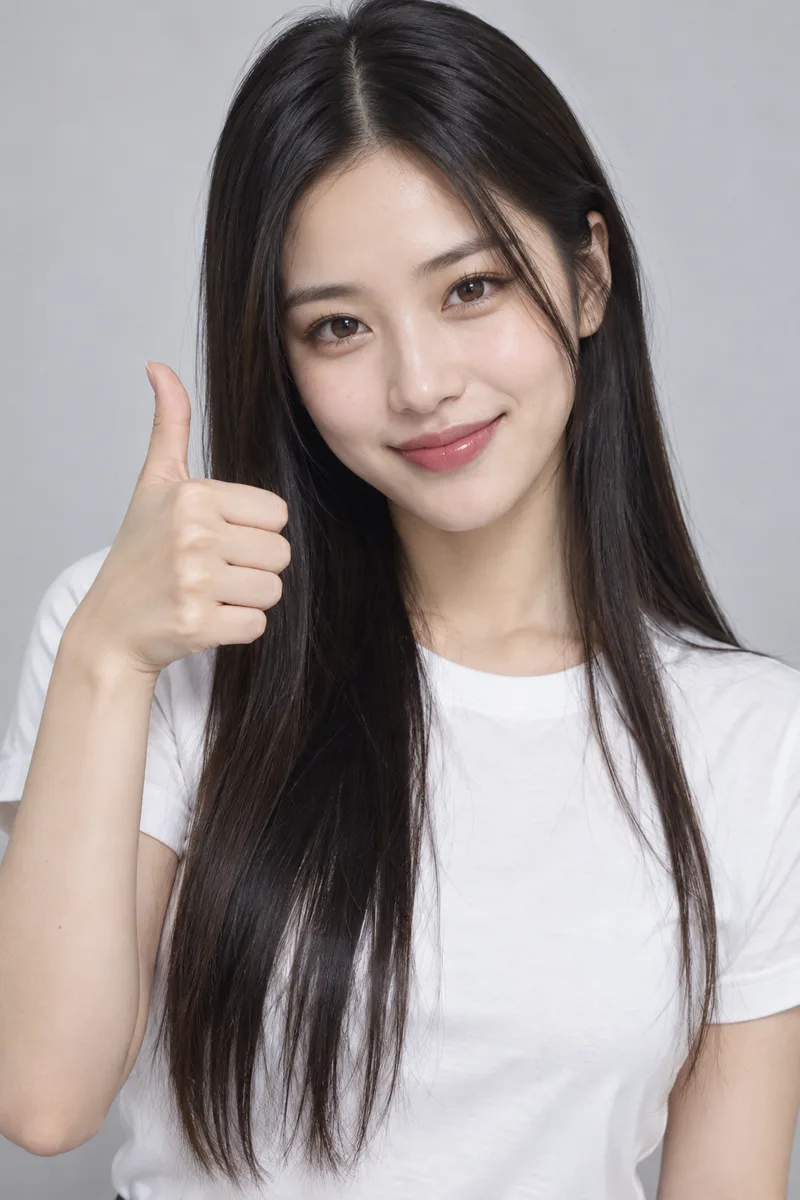 親指を立てたいいねの例（2枚目）