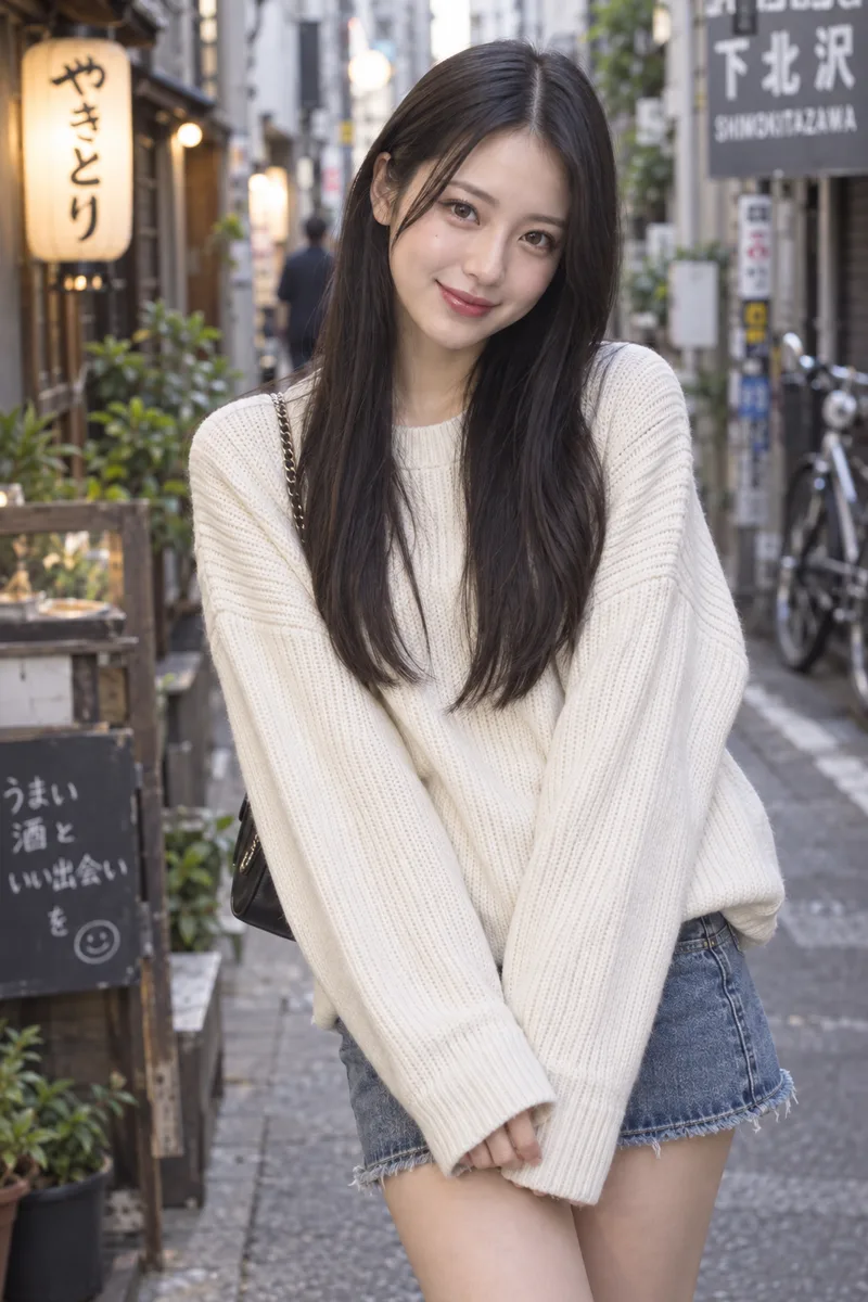 shot on an 85mm portrait lensで生成した例（4枚目）