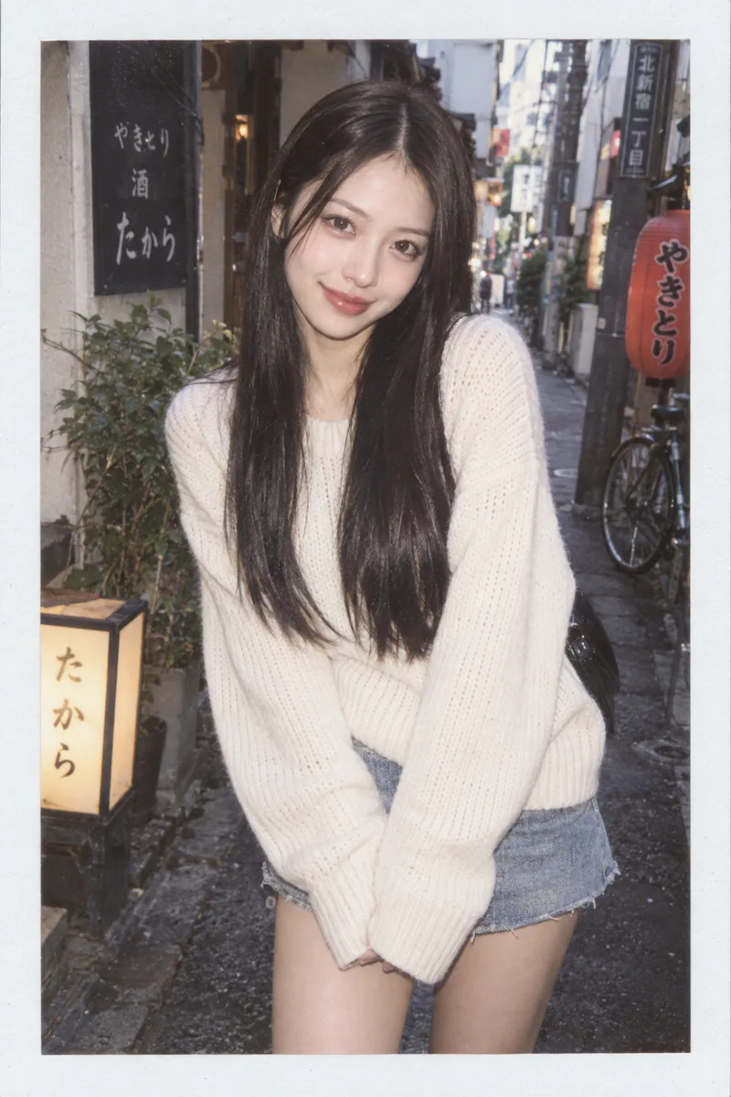 チェキ風の白い枠の写真の例（2枚目）
