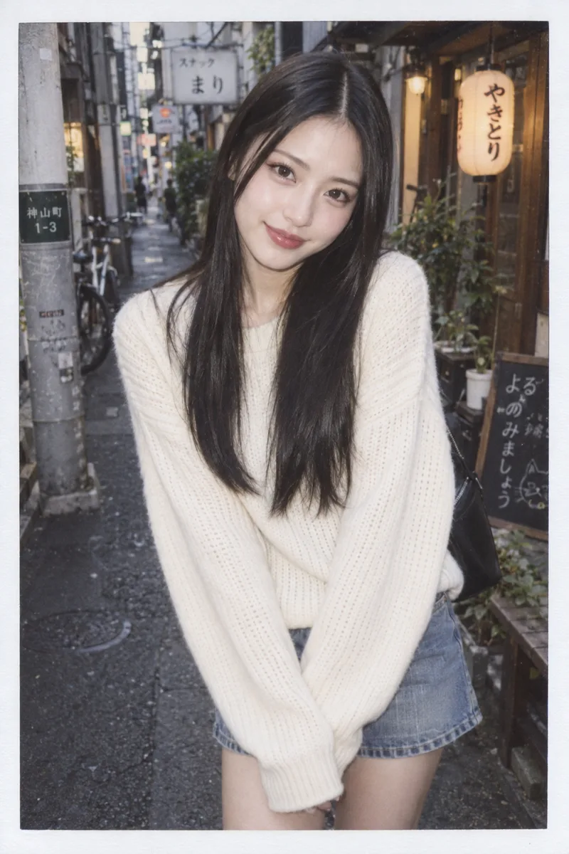 チェキ風の白い枠の写真の例（3枚目）