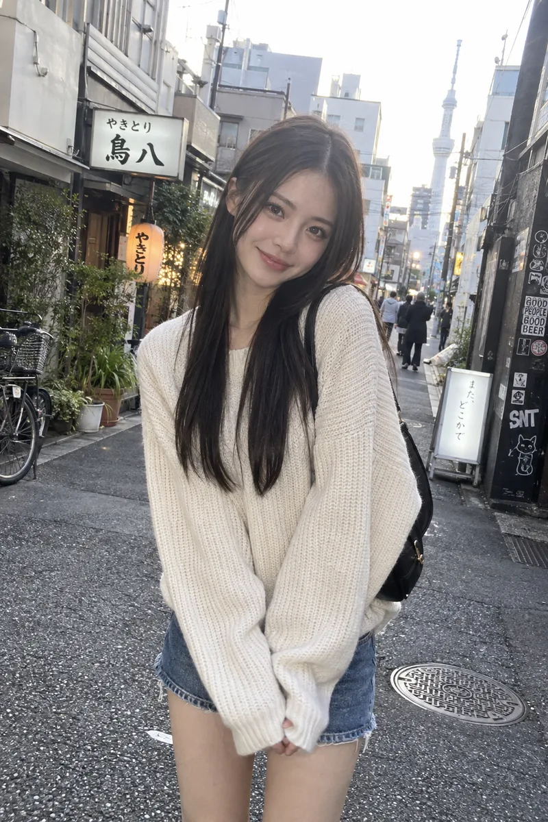 スマホのスナップ風の生成例