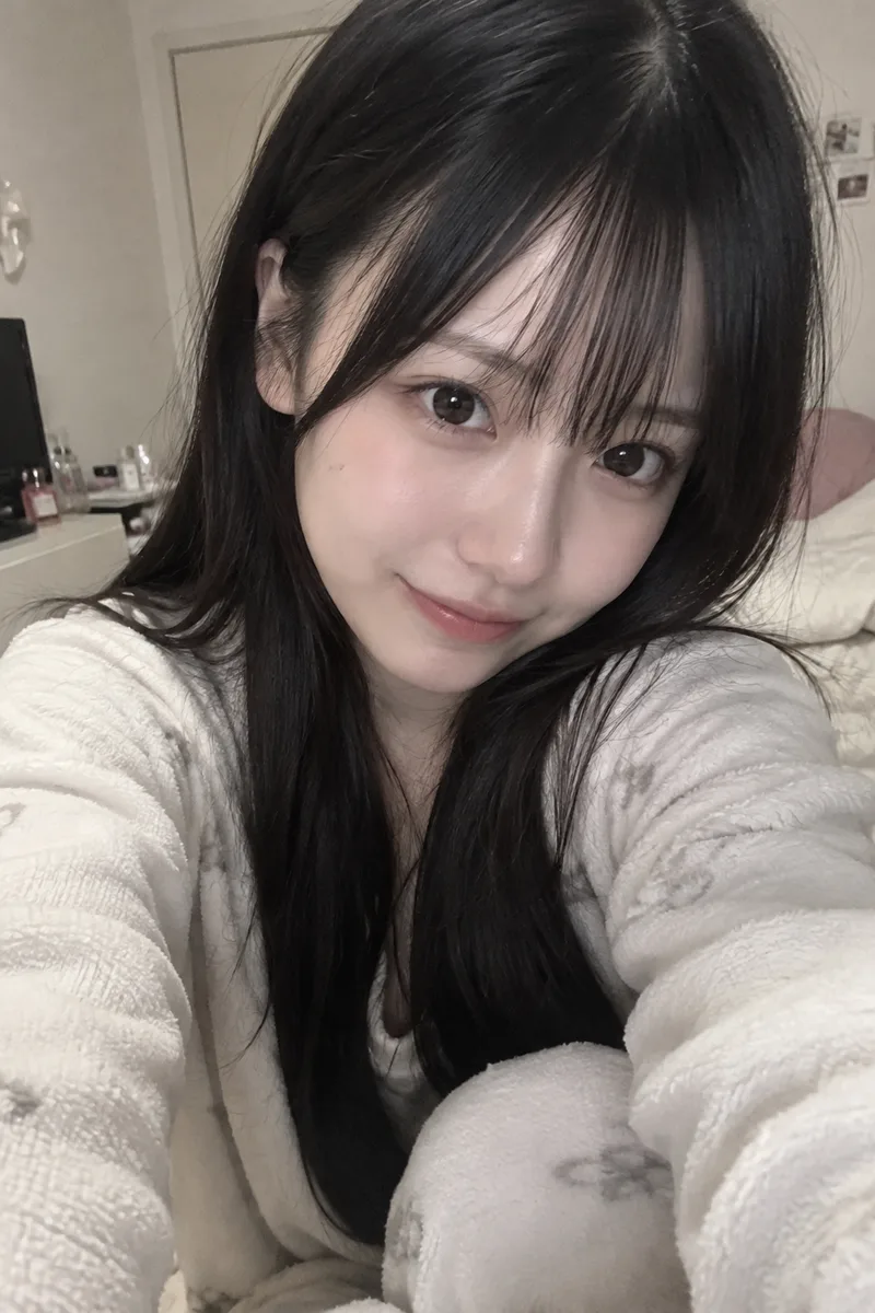 自宅の自撮りを足した例（1枚目）