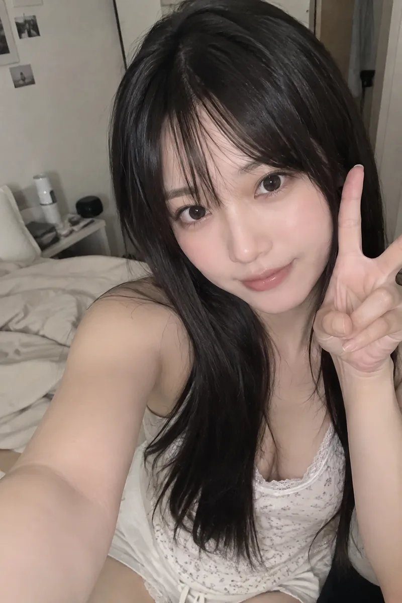 自宅の自撮りを足した例（3枚目）