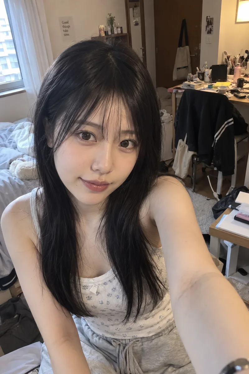 窓の光と部屋の明かりを足した例（2枚目）