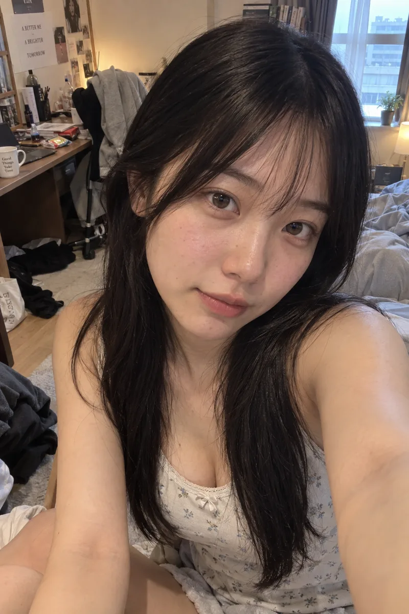 肌の毛穴と赤みを足した例（4枚目）