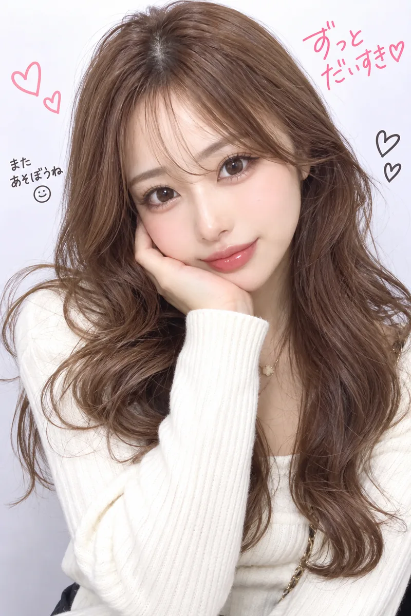 今の盛れプリの例（3枚目）