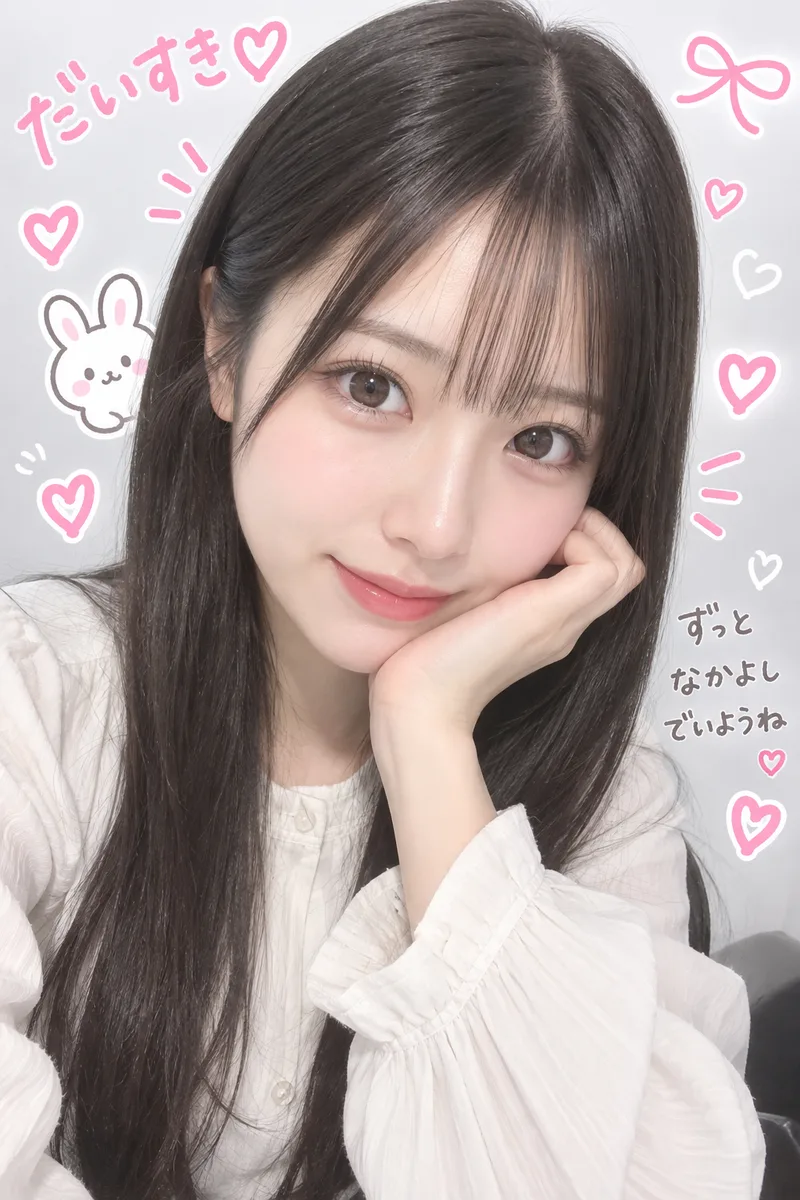 清楚系のプリクラの例（4枚目）