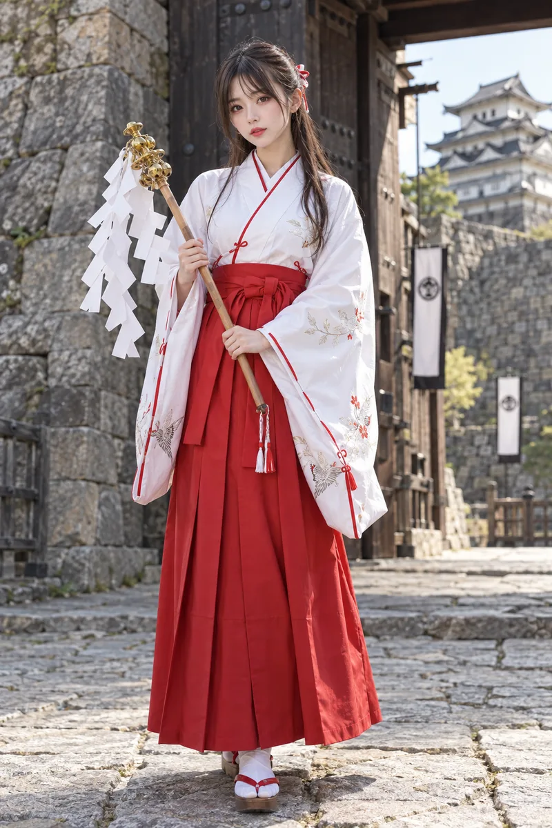 巫女の衣装の例（2枚目）
