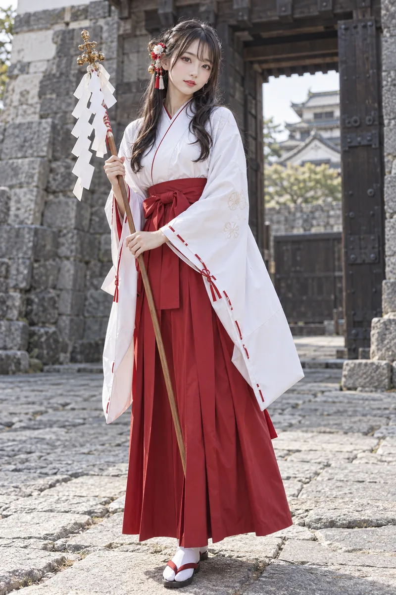 巫女の衣装の例（3枚目）