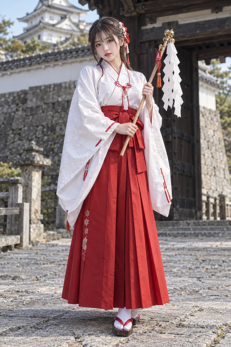 巫女の衣装の例（4枚目）