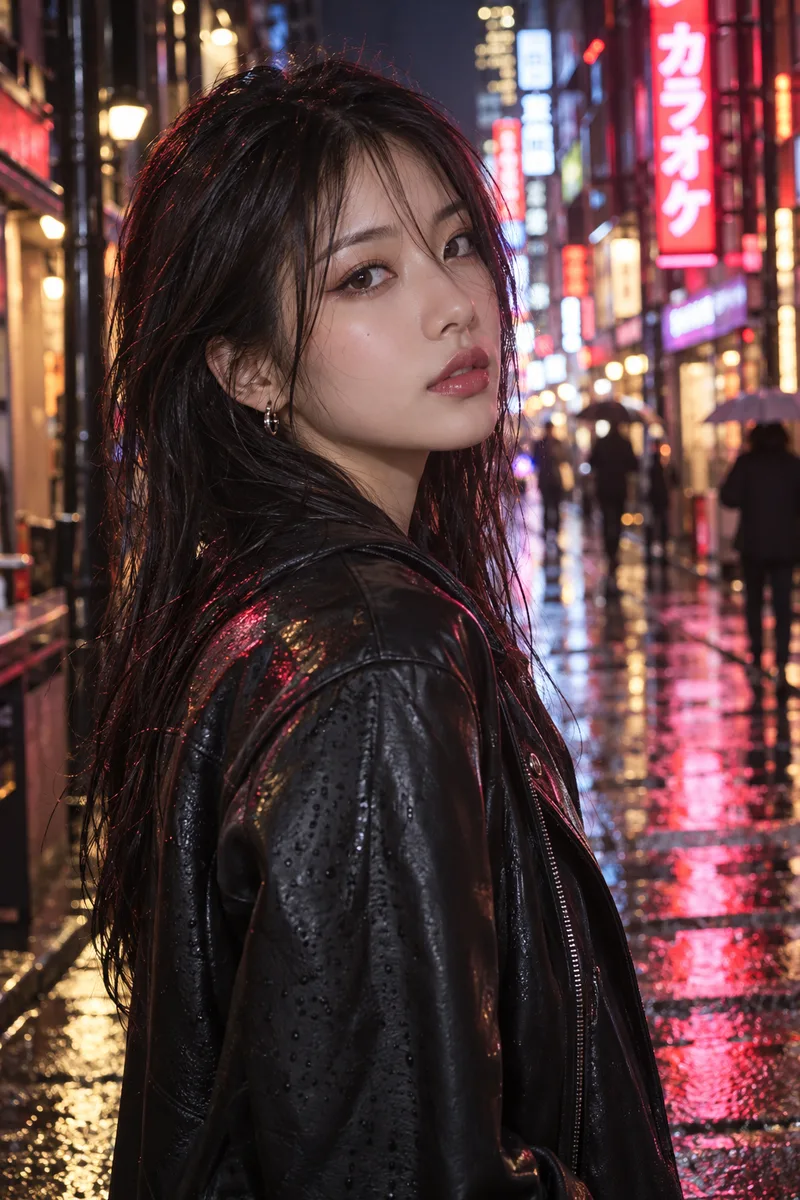 雰囲気の言葉だけのネオンの夜の例（4枚目）