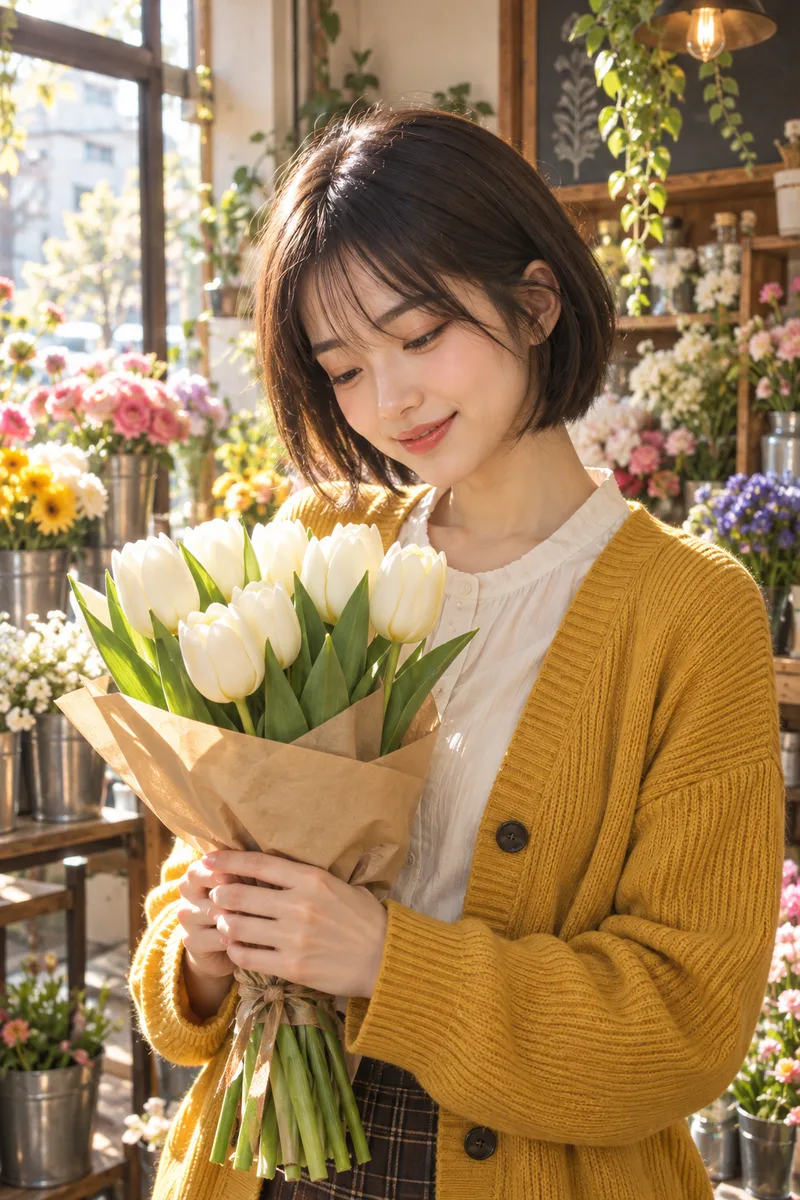 1段落で書いた花屋の例（1枚目）