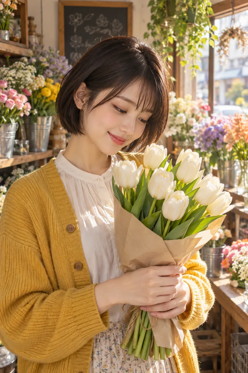 1段落で書いた花屋の例（3枚目）