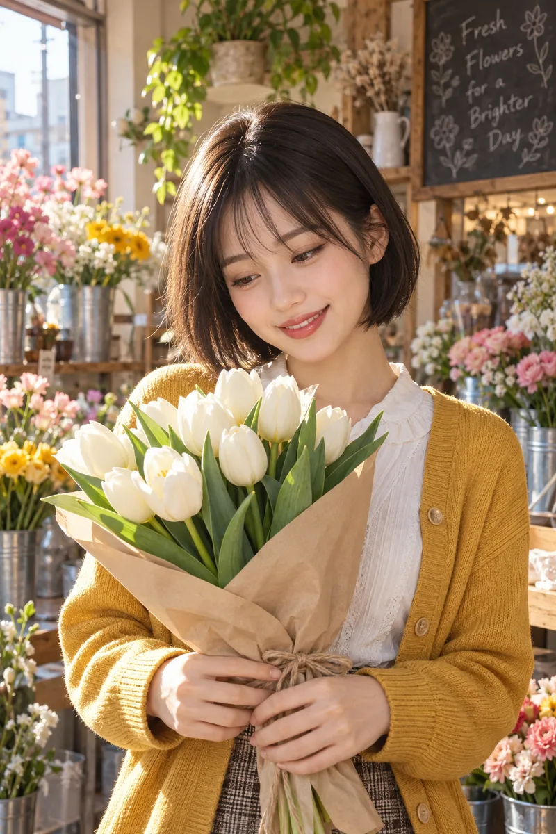 1段落で書いた花屋の例（4枚目）