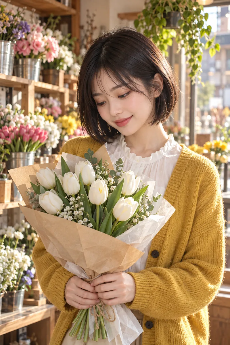 見出しで区切った花屋の例（3枚目）