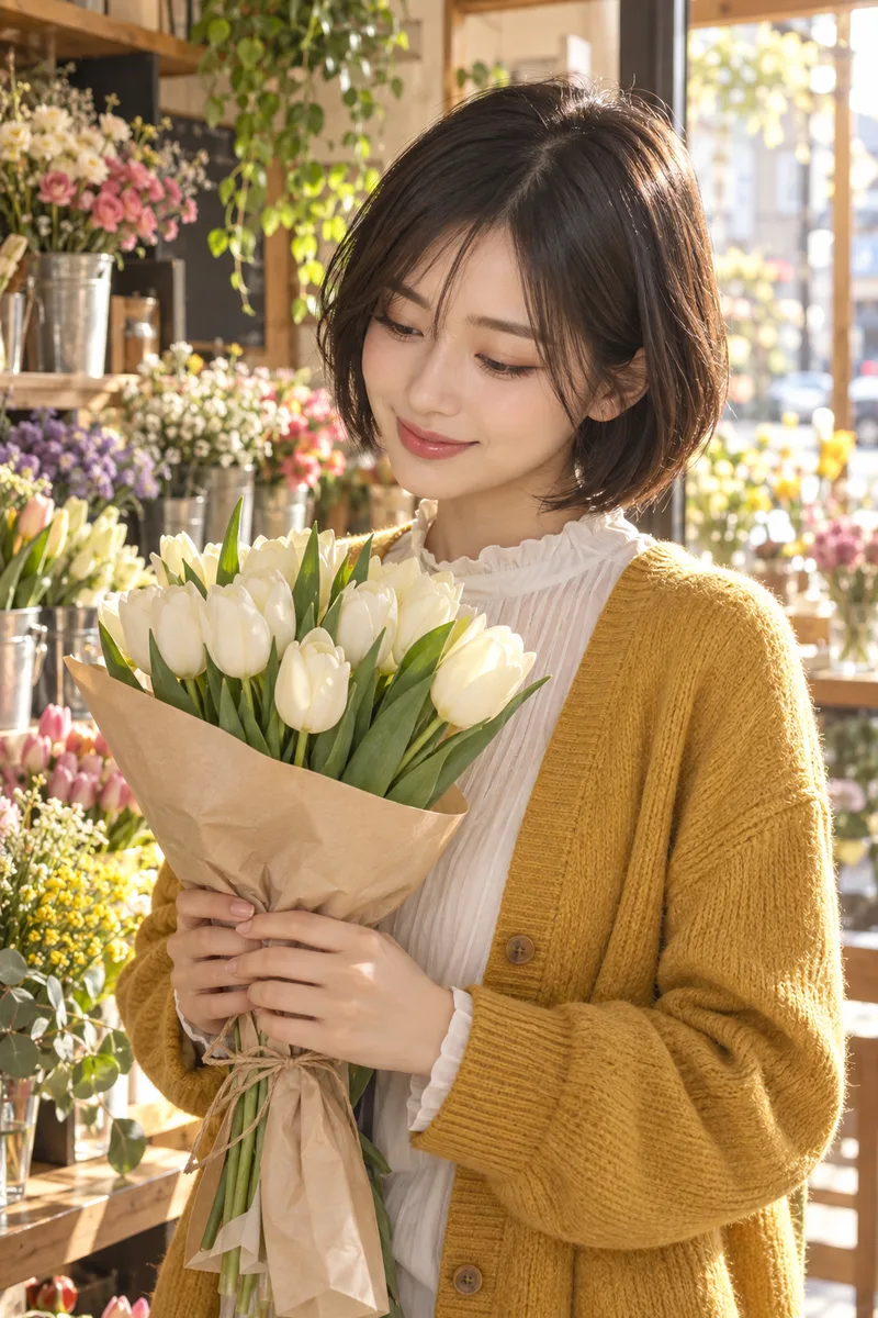 見出しで区切った花屋の例（4枚目）