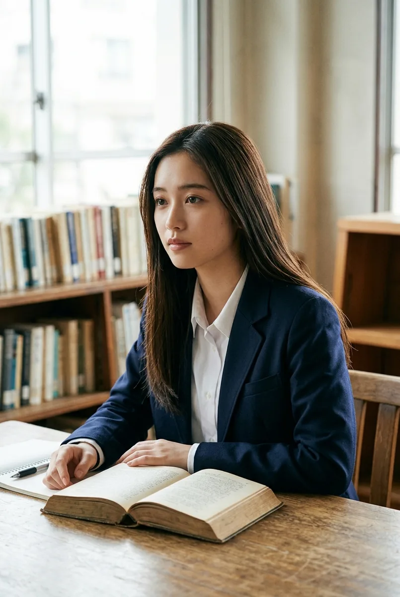 Geminiでプロンプトを日本語にして、最後に:眼鏡はかけないで。の例(3枚目)