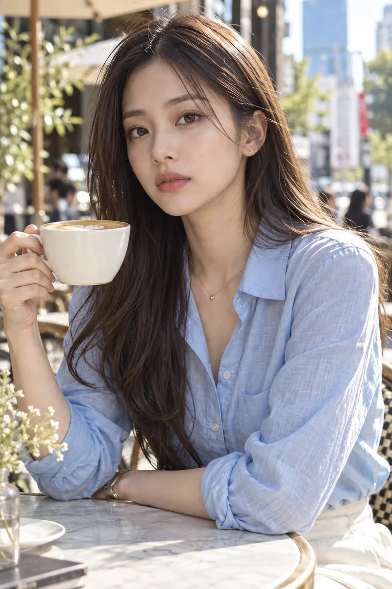 ChatGPTでベースに足した言葉:serious expression, closed lipsの例(1枚目)