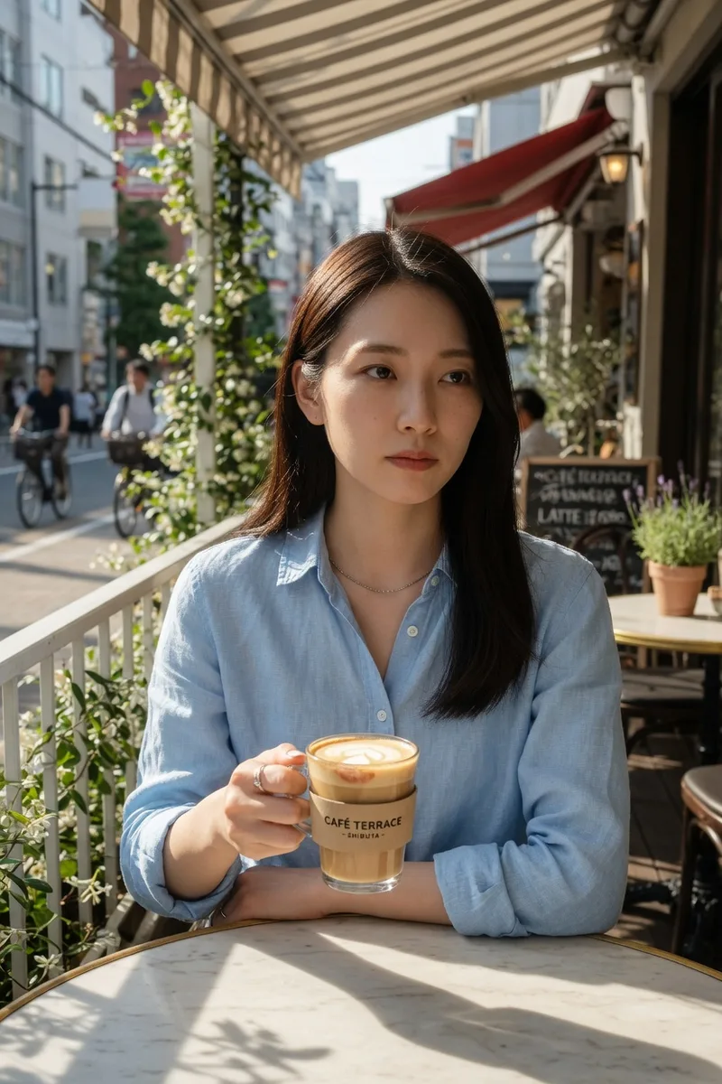 Grokでベースに足した言葉:serious expression, closed lipsの例(4枚目)